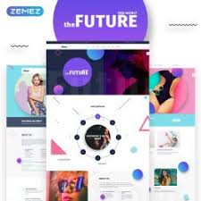 The Future Web Design Multipurpose Html5 Parallax Website Template 69536 Website Template Website Template Design Photography Website Templates