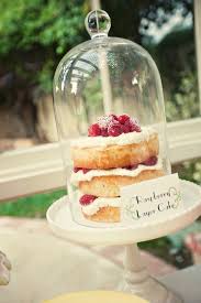 Layer Cake With Fresh Fruit Love The Size And The Glass Covering Barnkalas Inspiration
