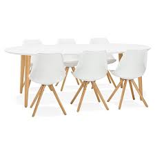 Table A Manger Ronde Scandinave A Rallonges En Bois Blanc Mat 120 220x120x75 Cm Olivia Table A Manger Ronde Scandinave Table A Manger Ronde Table A Diner