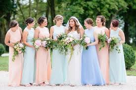 Mismatched Bridesmaid Dresses For Your Modern Wedding Stillwhite Blog Wedding Colors Summer Bridesmaid Dresses Bridesmaid