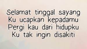 Maybe you would like to learn more about one of these? Haqiem Rusli Selamat Tinggal Sayang Lirik 2018 New Version Youtube
