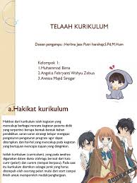 Hasan, 2007 berpendapat bahwa pengertian kurikulum ini sangat fundamental dan menggambarkan posisi sesungguhnya kurikulum dalam suatu proses pendidikan, karena kurikulum dianggap sebagai the heart of education. Telaah Kurikulum