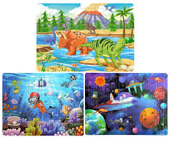 While we receive compensation when you cl. Wooden Jigsaw Puzzles For Kids Age 4 8 Year Old 60 Piece Colorful Wooden Puzzles For Toddler Children Learning Educational Puzzles Toys For Boys And Girls 3 Puzzles Buy Online In Montenegro At