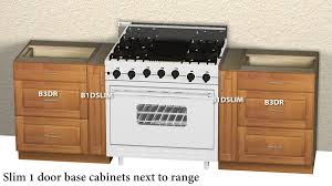 1 door base cabinet slim version