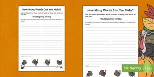 The mayflower was the famous ship that transported the first pilgrims from england to the new world in 1620. Black And White How Many Words Can You Make Thanksgiving Worksheet