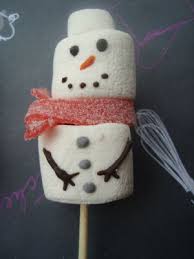 Gâteau bonhomme de neige ! Recette Land Recette De Brochette De Bonhomme De Neige En Chamallows Sur Ca Ne Sent Pas Un Peu Le Brule La