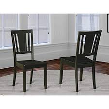 You can buy tables, chairs, and bring refined style to your dining area with this side chair from the arabella collection. Amazon Com East West Furniture Dudley Kitchen Dining Chairs Wooden Seat And Black Solid Wood Frame Wood Dining Chair Set Of 2 Chairs