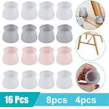 Eeekit 16 8 4pcs Furniture Silicon Protection Covers Table Chair Leg Caps Silicone Floor Protector Round Furniture Table Feet Covers Anti Slip Bottom Chair L In 2020 Floor Protectors Chair Leg Covers Diy