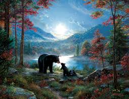 Marcella hayes muhammad is an award winning fine artist, recognized for her bright vivid color pallete, and signature style of plastic space abstraction. Black Bear Puzzles Beautiful Wildlife Jigsaw Puzzles