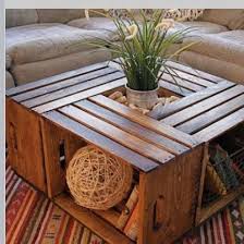 Not only can you find wine crates for relatively cheap, but this table offers a lot of storage which is very handy especially if you have kids. Crate Coffee Table Wild Country Fine Arts