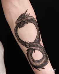 It is a very simple in design, and symbolizes a snake eating its tail and, therefore, is circular. Pin On Chest Tattoo Men