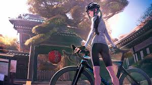 environmental art anime おしゃれまとめの人気アイデア pinterest giovanna alves 自転車ガール 自転車 乗り物 イラスト