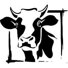 tete de vache holstein sticker autocollant pre decoupe pour voiture en 2021 peinture silhouette pochoir animaux coloriage cochon
