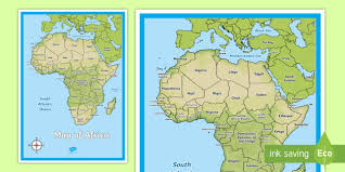In addition, it stretches into. Africa Map Teacher Made