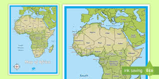 Indian ocean sahara desert lake tanganyika cape of good hope. Topographic Map Of Africa With Labels Teacher Made