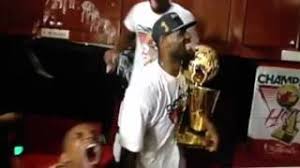 Chris bosh famously drenched himself, in the most suspect fashion, with champagne. Pause Chris Bosh Enjoys The Champagne A Little Too Much After Heat Win Nba Title Jerseychaser Com