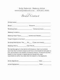 Hair Stylist Contract For Wedding Luxury Wedding Hair And Makeup Contract Template Mugeek Vidalondon Contract Template Freelance Makeup Artist Freelance Makeup