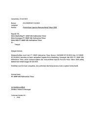 Contoh contoh surat laporan bisnis populer. Surat Permintaan Laporan Tahunan