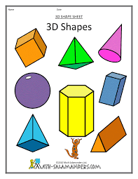 Shapes worksheets and online activities. Identify Shapes As Two Dimensional Lying In A Plane Flat Or Three Dimensional Solid Common Core K G Shapes Worksheets 3d Geometric Shapes 3d Shapes
