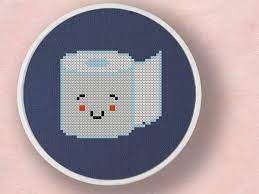 Browse through various counted cross stitch patterns and ideas suiting your home decor or for gift ideas! Toilet Paper Cross Stitch Pattern Modern Simple Cute Bathroom Etsy In 2021 Cross Stitch Cross Stitch Patterns Cross Stitch Funny