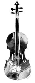 Black And White Music Artwork Black And White Violin Art By Sharon Cummings By Sharon Cummings Music Violin Violin Art Musical Art Music Art