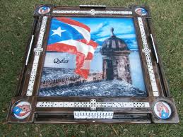 Domino Tables By Art With Puerto Rico Morro Puerto Rican Flag Domino Table Domino Puerto Rico