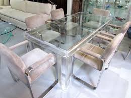 Vintage Acrylic Dining Table With A Set Of Then Eero Aarnio For Mobel Italia Dining Chairs Chair Dining Chairs Dining