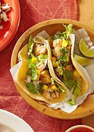 Spicy Seafood Tacos Recipe Healthy Mexican Recipes Healthy Mexican Mexican Food Recipes