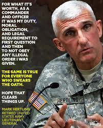 FOR WHAT IT'S WORTH, AS A COMMANDER AND OFFICER IT WAS MY DUTY, MORAL  OBLIGATION, AND LEGAL REQUIREMENT to FIRST QUESTION AND THEN to NOT OBEY  ANY ILLEGAL ORDER ORDERIWAS I WAS