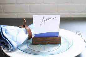 A thinner blade is best, but just make a slightly deeper cut if you are using a hand saw or jigsaw that will leave a wider kerf. How To Make Easy Diy Wood Place Card Holders Ideas For The Home