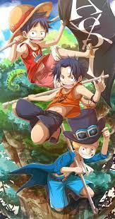 Ace and luffy how sweet memories of ace and luffty's hd images luffy's always so much care of their brothers. One Piece Luffy Ace Sabo Wallpaper Iphone Doraemon