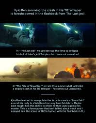 We did not find results for: Kylo Ren Surviving The Crash In His Tie Whisper Is Foreshadowed In The Flashback From The Last Jedi Starwarsspeculation