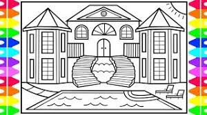 How To Draw A Mansion For Kids Mansion Drawing For Kids Mansion Coloring Pages For Kids Youtube Big houses tend to be difficult projects because they take a lot of planning and they're also easily available, and with a few tricks and design ideas they can be made to look really. how to draw a mansion for kids mansion drawing for kids mansion coloring pages for kids