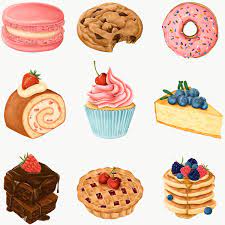 Hand Drawn Dessert Collection Transparent Png Free Image By Rawpixel Com Noon Dessert Illustration Desserts Bakery Menu