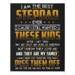 Stepdad Faux Canvas Print Dad Valentine Fathers Day Crafts Canvas Prints