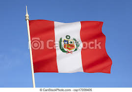 Día de la bandera del perú. Bandera De Peru Sudamerica La Bandera Nacional De Peru Fue Adoptada Por El Gobierno De Peru En 1825 El Dia De La Bandera Canstock