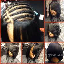 Full Sew In With An Invisible Part Done By Giftedtouch On Ig Weave Hairstyles Short Blonde Hair Thick Hair Styles