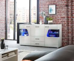 Vidaxl sideboard hochglanz weiß kommode schrank mehrzweckschrank anrichte. Funny Plus Sideboard Inkl Led Beleuchtung Weiss Hochglanz Gunstig Mobel Kuchen Buromobel Kaufen Froschkonig24
