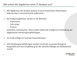 Also der stand eurer abteilung vor der umsetzung. Was Ist Die It Analyse