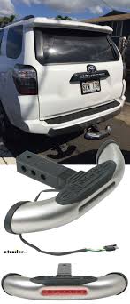 Stainless Steel Trailer Hitch Receiver Step With Led Lights For 1 1 4 And 2 Hitches Pilot Automoti Trailer Hitch Receiver Trailer Hitch Light Trailer