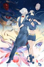 chiyuki (death parade), decim (death parade), kurokami no onna, nona (death  parade), oculus (death parade), death parade, silver hair, absurdres,  highres, huge filesize, md5 mismatch, resized, resolution mismatch, source  smaller, upscaled, 10s,