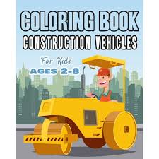 A palace with a high tower. Construction Vehicles Coloring Book For Kids Age 2 8 Perfect Gift Idea For Children That Enjoy Coloring Construction Vehicles And Big Trucks With Construction Sites Coloring Pages As Well Paperback Walmart Com
