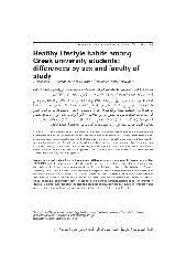 While most credit cards with th. Healthy Lifestyle Habits Among Greek University Students Differences By Sex And Faculty Of Study