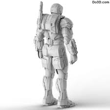 3d Printable Suit Iron Man Mark Iii Armor War Machine Model Mk 003 From Captain America Civil War Print File Format Stl