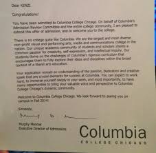 Kenzi S College Acceptance Letter College Acceptance Letter Acceptance Letter College Acceptance