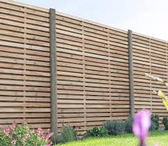 Insect netting, wind screens, pet barriers, pest control Forest Double Slat Contemporary 6 X 6 Ft Fence Panel Gardensite Co Uk