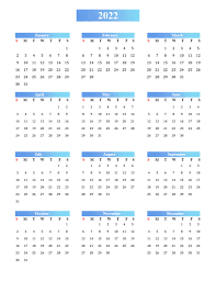 Free Blank Calendar 2022 Best Printable Calendar