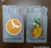 Koco Milk Packaging Pouch with Built-in Straw for Easy Use ...