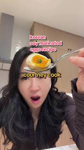 Courtney Cook Marinated Soft Boiled Egg