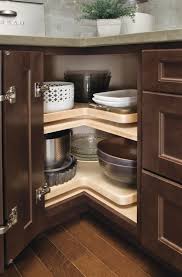 Homecrest Corner Lazy Susan Cabinet Make Use Of The Corner With A Lazy Susan Cabinet With Rota Kitchen Cabinet Door Styles Homecrest Cabinets Kitchen Cabinets